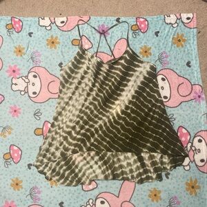 Olive Tie-Dye Camisole Top